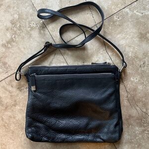 MARGO ladies, leather Crossbody excellent condition very clean black